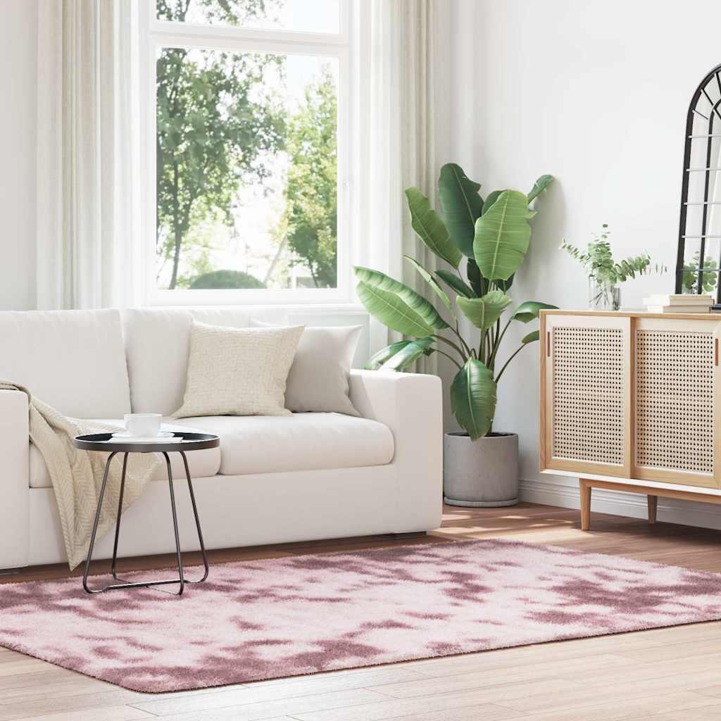 Shaggy Gulvtæppe Navarra Høje Luv Støvet Rosa Dusty Pink - Rektangulær / 160 x 230 cm