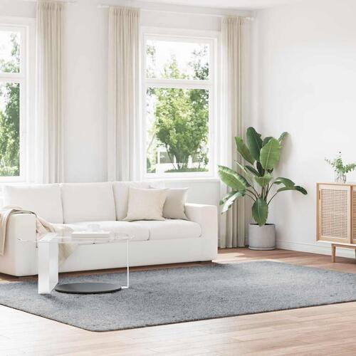 Shaggy gulvtæppe NAVARRA 240x340 cm høje luv polyester sølvgrå