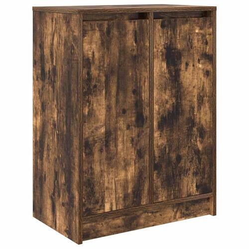 Skoskab 57x34x76 cm konstrueret træ røget egetræsfarve