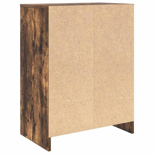 Skoskab 57x34x76 cm konstrueret træ røget egetræsfarve