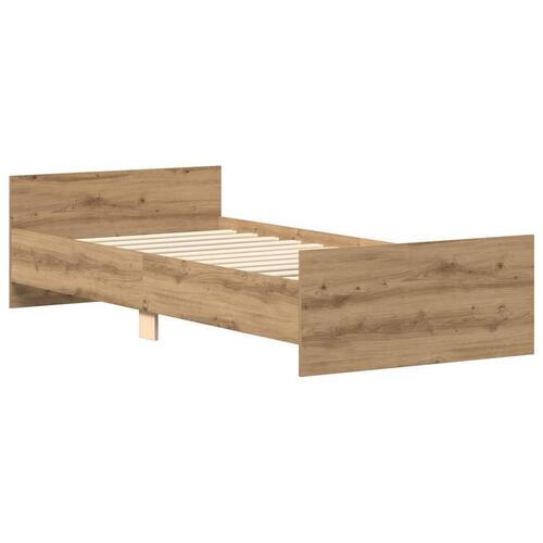 Sengeramme 140x200 cm uden madras konstrueret træ kunsteg