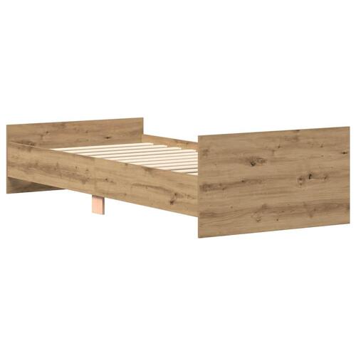 Sengeramme 140x200 cm uden madras konstrueret træ kunsteg