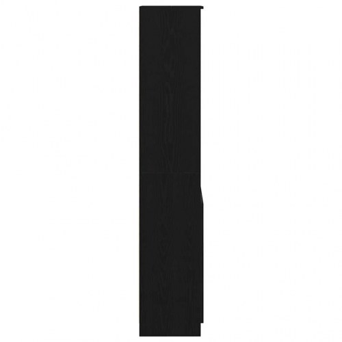 Højskab 50 x 35 x 180 cm i sort egetræsfarve