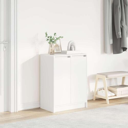 Skoreol 57x34x76 cm konstrueret træ hvid