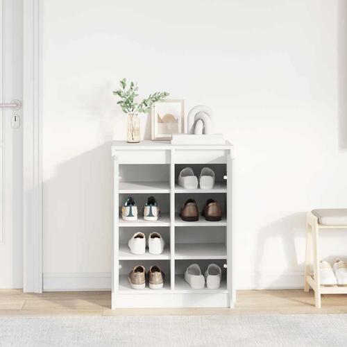 Skoreol 57x34x76 cm konstrueret træ hvid