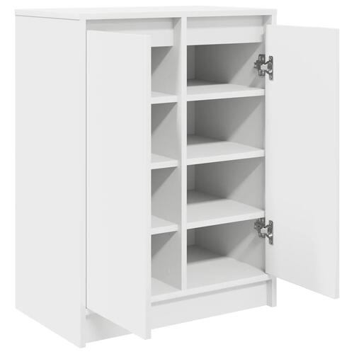 Skoreol 57x34x76 cm konstrueret træ hvid