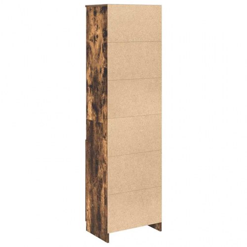 Højskab 50 x 35 x 180 cm - røget egetræsfarve