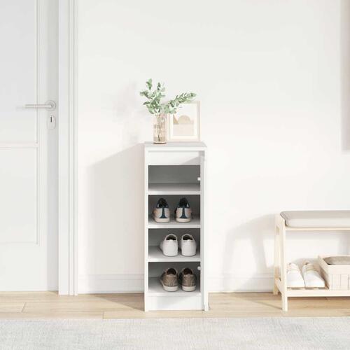 Skoreol 29,5x34x76 cm konstrueret træ hvid