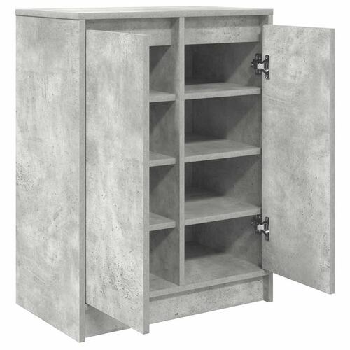 Skoskab 57x34x76 cm konstrueret træ betongrå