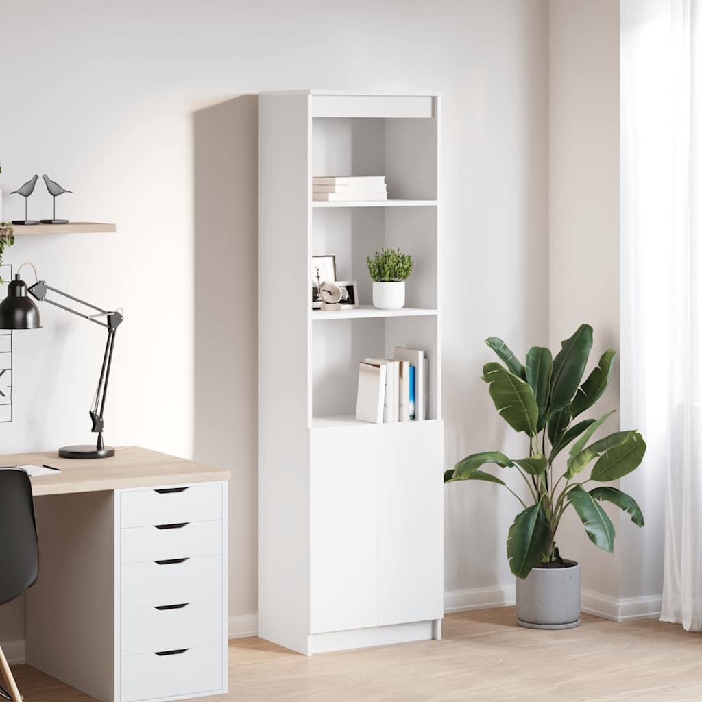 HÃ¸jskab 50x35x180 cm konstrueret trÃ¦ hvid