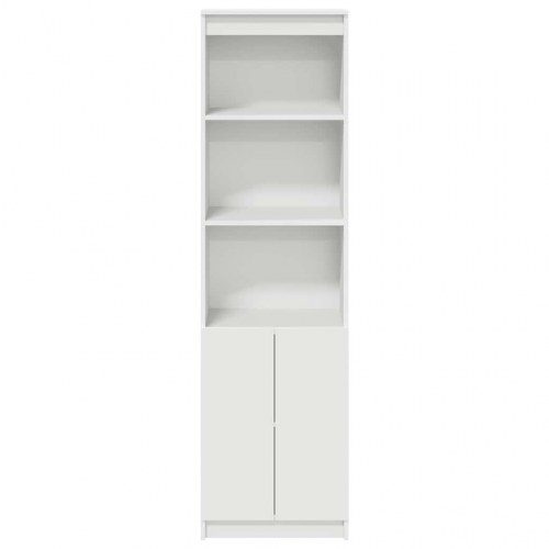 Højskab 50x35x180 cm konstrueret træ hvid