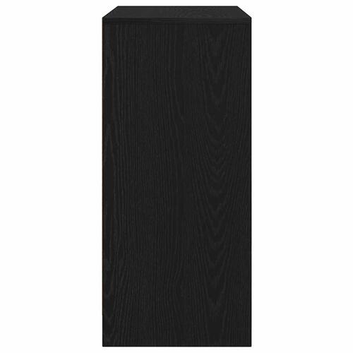 Skoreol 57x34x76 cm konstrueret træ sort egetræsfarve