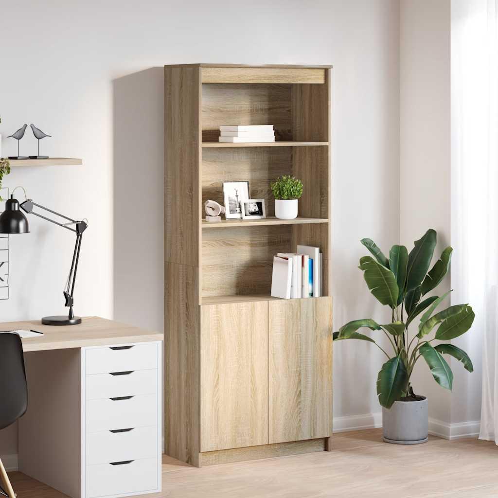 HÃ¸jskab 70x35x180 cm konstrueret trÃ¦ sonoma-eg