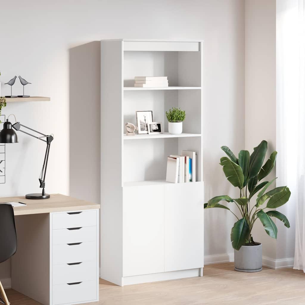 HÃ¸jskab 70x35x180 cm konstrueret trÃ¦ hvid