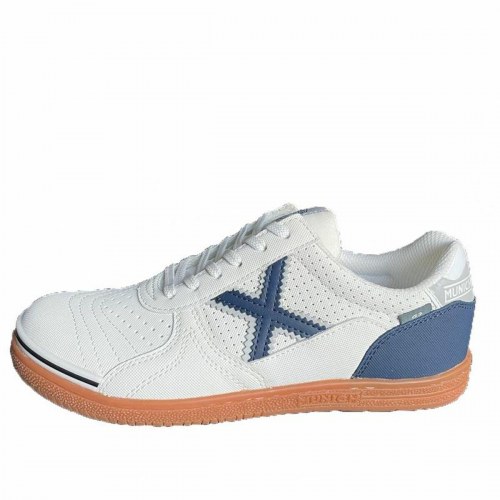 Munich G-3 indendørs fodboldsko dame - hvid/blå, str. 38