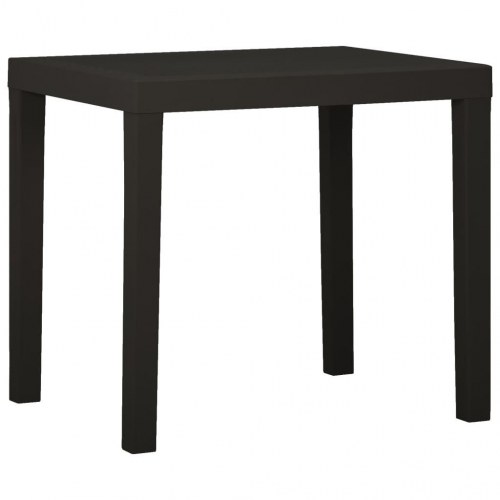 Havebord i plastik 79 x 65 x 72 cm - antracitgrå