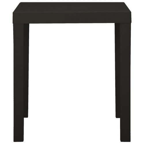 Havebord i plastik 79 x 65 x 72 cm - antracitgrå