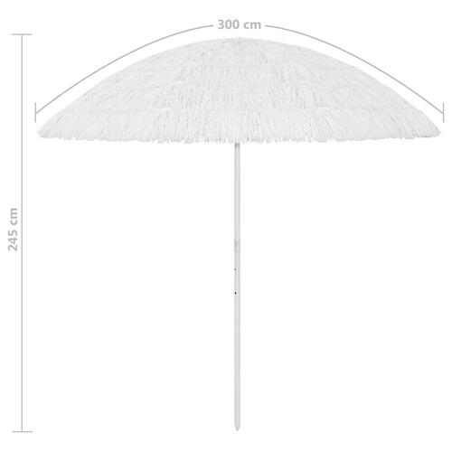 Hawaii-parasol 300 cm hvid