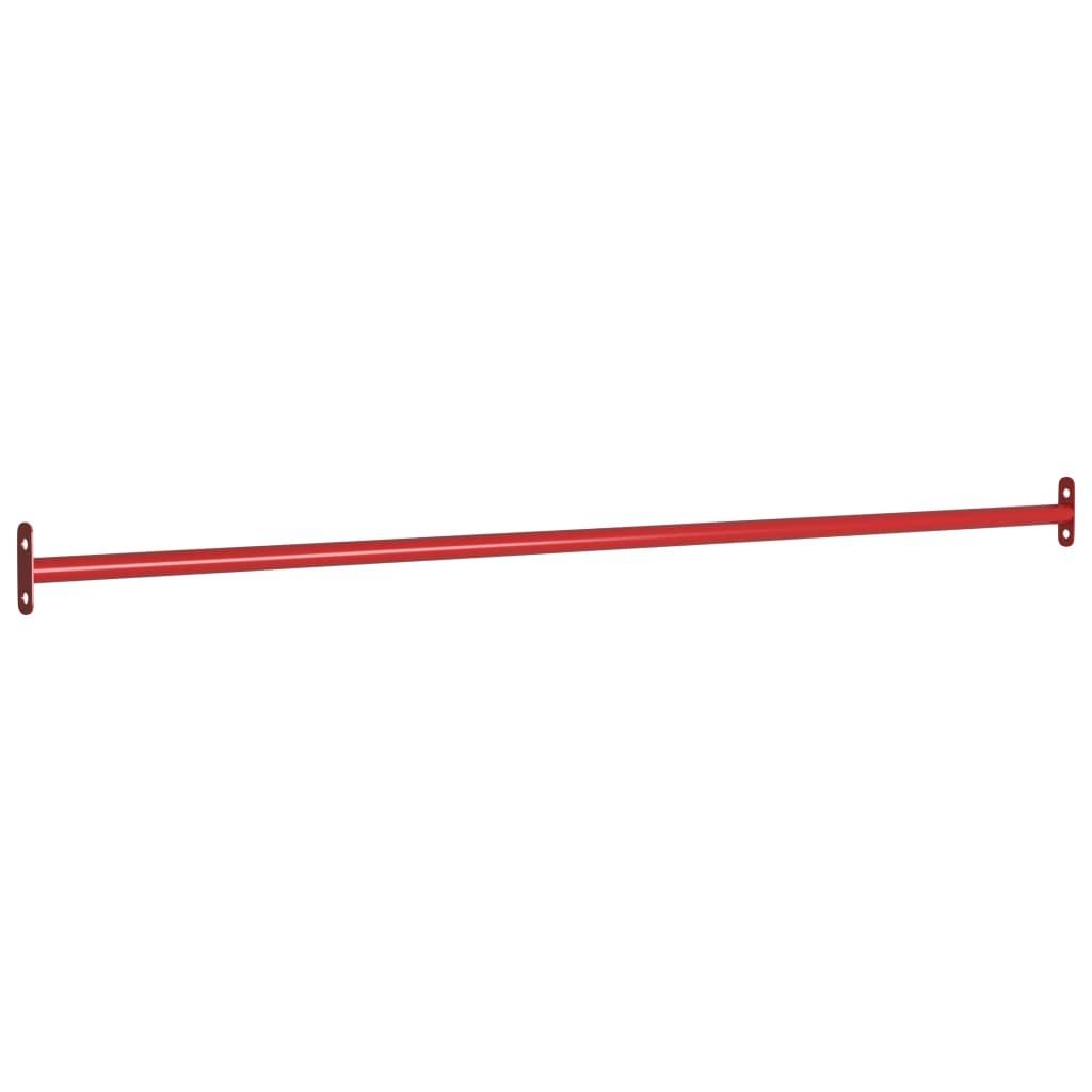 Kolbøttestang 125 cm stål rød