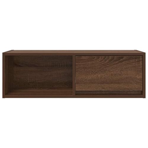 Tv-borde 2 stk. 80x31x25,5 cm konstrueret træ brunt egetræ