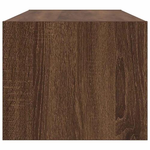 Tv-borde 2 stk. 80x31x25,5 cm konstrueret træ brunt egetræ