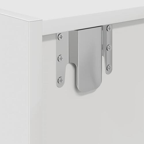 Tv-borde 2 stk. 80x31x25,5 cm konstrueret træ hvid