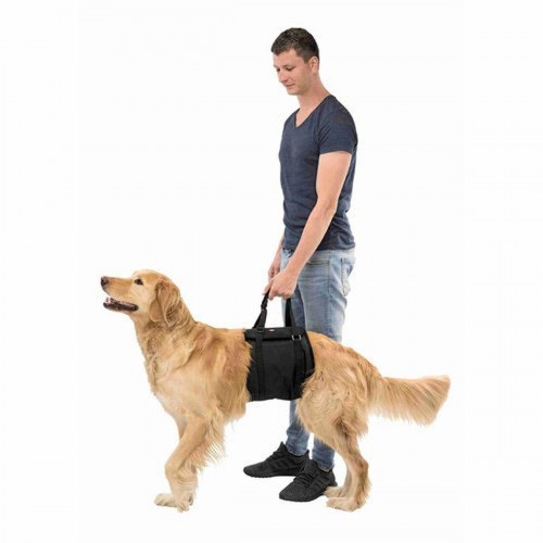 Hundesele til løft og støtte - Trixie, str. L, sort