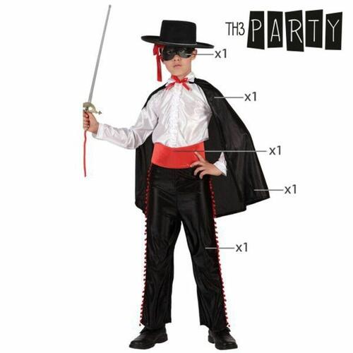Kostume til børn Zorro 5-6 år
