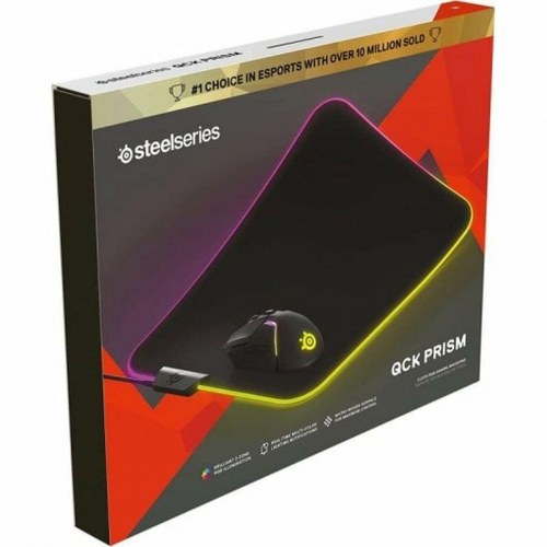 Gaming musemåtte SteelSeries QcK Prism Cloth RGB - Medium, sort