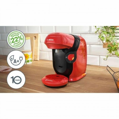 BOSCH Tassimo TAS113E kapselkaffemaskine, sort/rouge - 1400 W, 700 ml