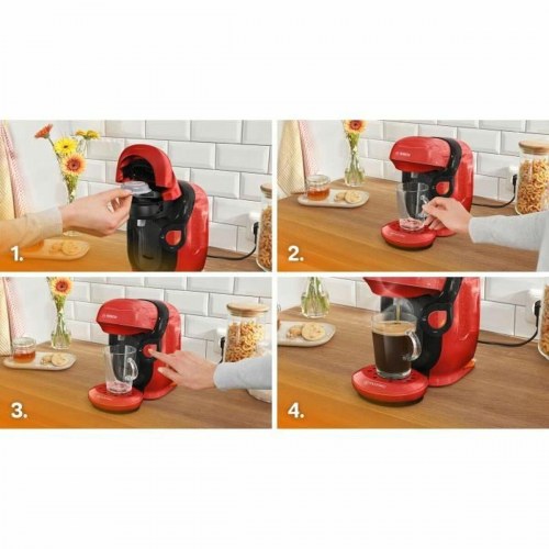 BOSCH Tassimo TAS113E kapselkaffemaskine, sort/rouge - 1400 W, 700 ml