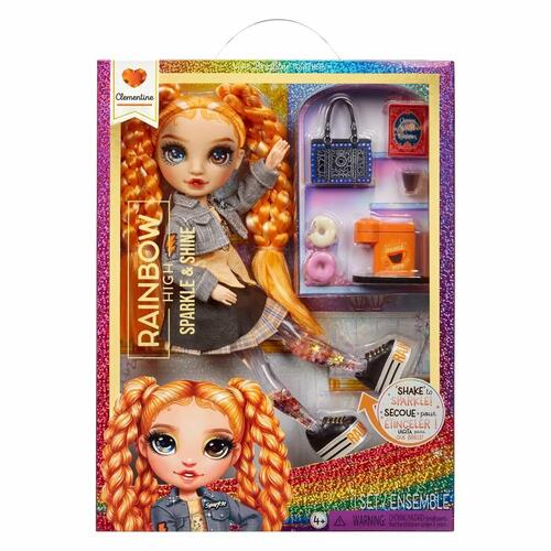 Babydukke med tilbehør Rainbow High Sparkle & Shine