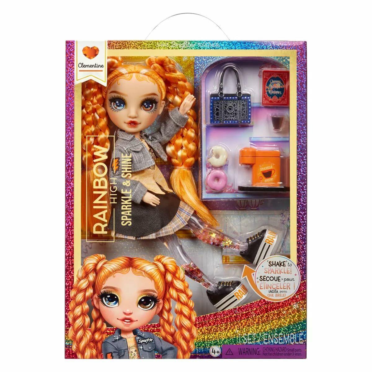 Babydukke med tilbehør Rainbow High Sparkle & Shine
