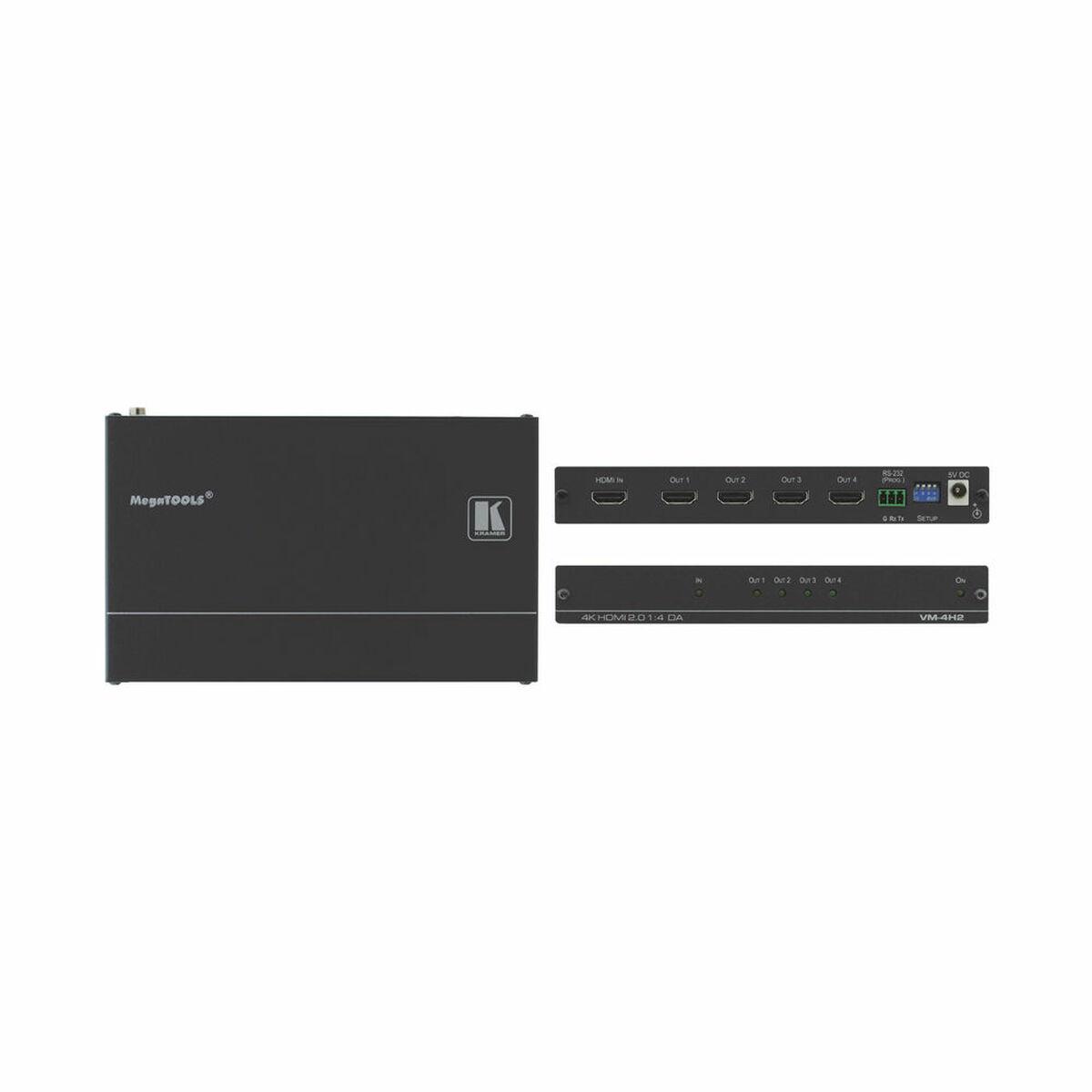 KVM-kontakt Kramer VM-4H2 Sort