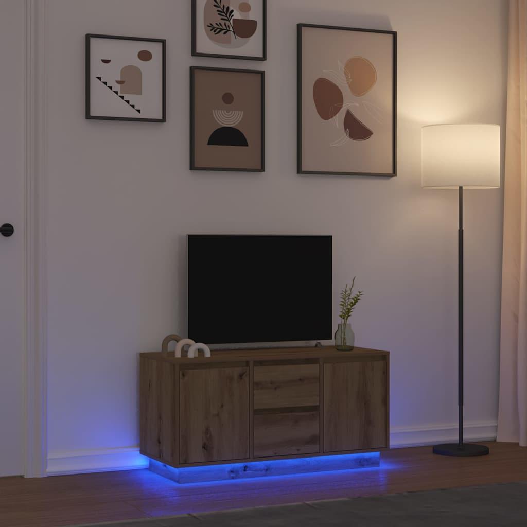 Sengebord Med Led-Lys 100X41X50 Cm - 100 cm / artisan eg
