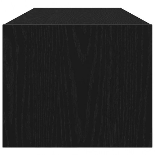 Tv-bord 100x31x25,5 cm konstrueret træ sort egetræsfarve