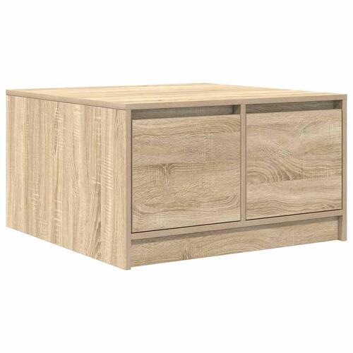 Sofabord med skuffer 70,5x70x40 cm sonoma-eg
