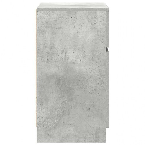 Sengebord i konstrueret træ 39 x 35 x 65 cm - betongrå