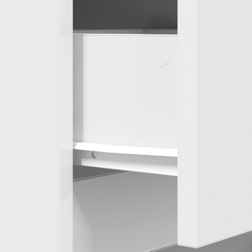 Sengebord i konstrueret træ 39 x 35 x 65 cm - hvid