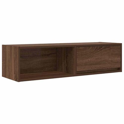Tv-borde 2 stk. 100x31x25,5 cm konstrueret træ brunt egetræ