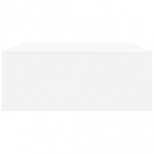 Sofabord med skuffer 100x100x40 cm hvid