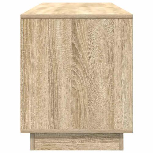 Tv-bord med LED-lys 160,5x41x50 cm sonoma-eg