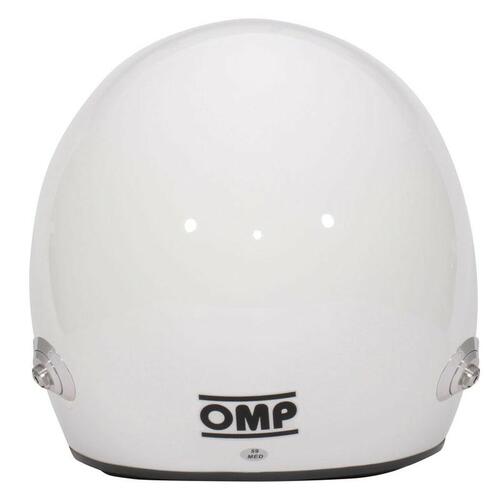 Komplet ansigtshjelm OMP GP-R Hvid M FIA 8859-2015