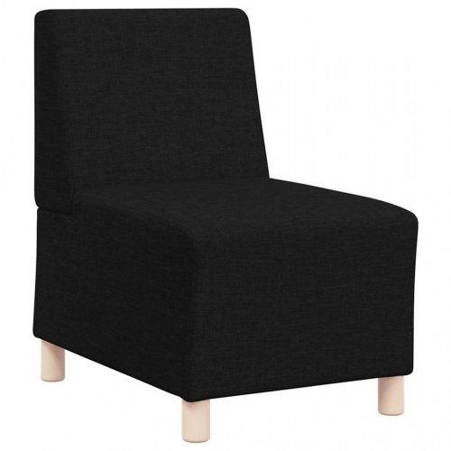 Modulær sofa uden armlæn sort 55 cm stof