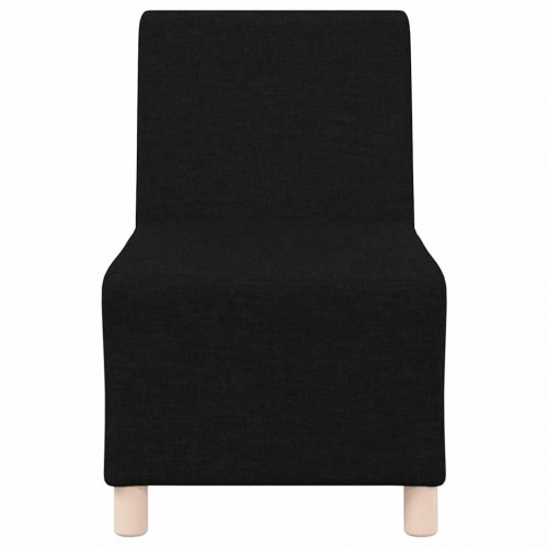 Modulær sofa uden armlæn sort 55 cm stof