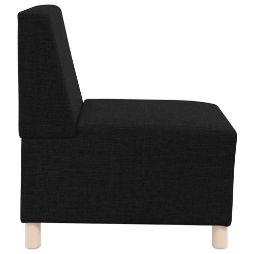 Modulær sofa uden armlæn sort 55 cm stof