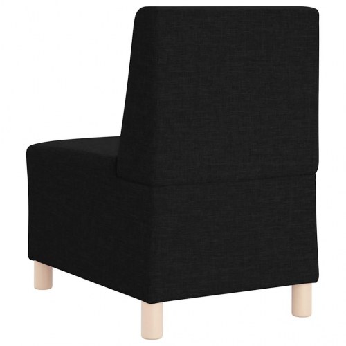 Modulær sofa uden armlæn sort 55 cm stof
