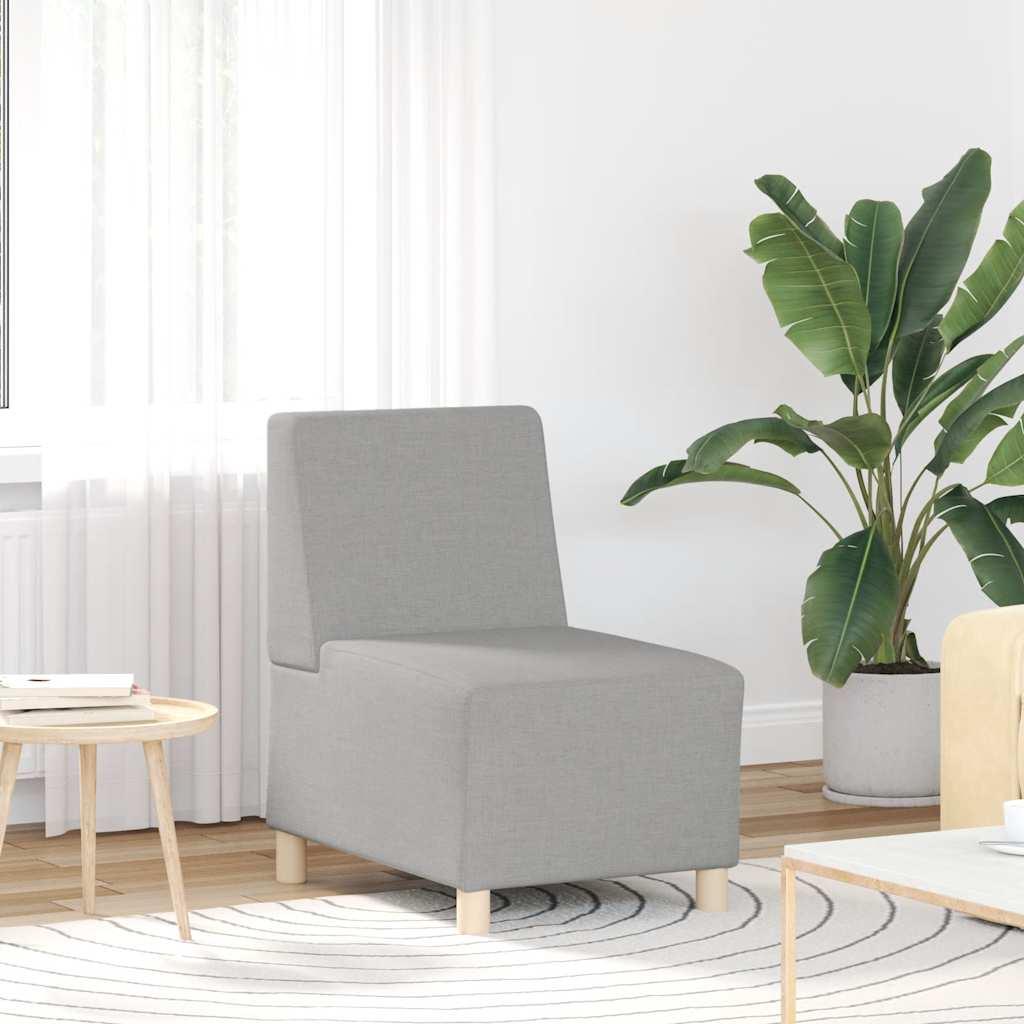 Modulær sofa uden armlæn skygrå 55 cm stof