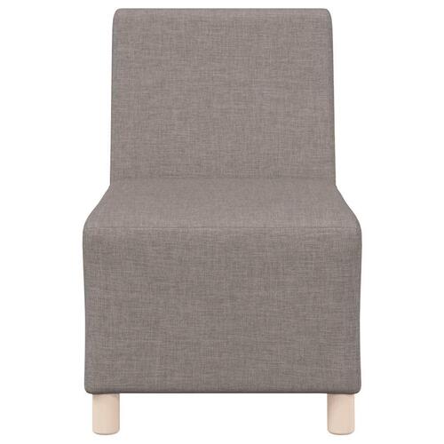 Modulær sofa uden armlæn taupe 55 cm stof
