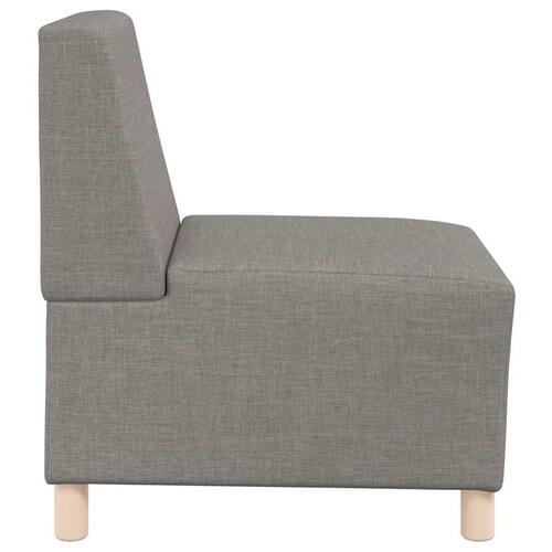 Modulær sofa uden armlæn taupe 55 cm stof